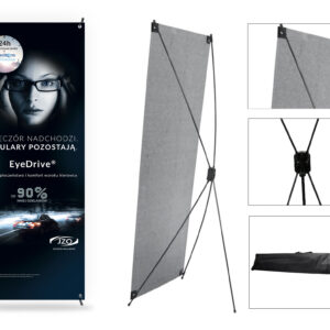 fly banner z podstawĄ