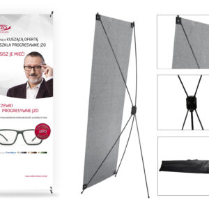 fly banner z podstawĄ